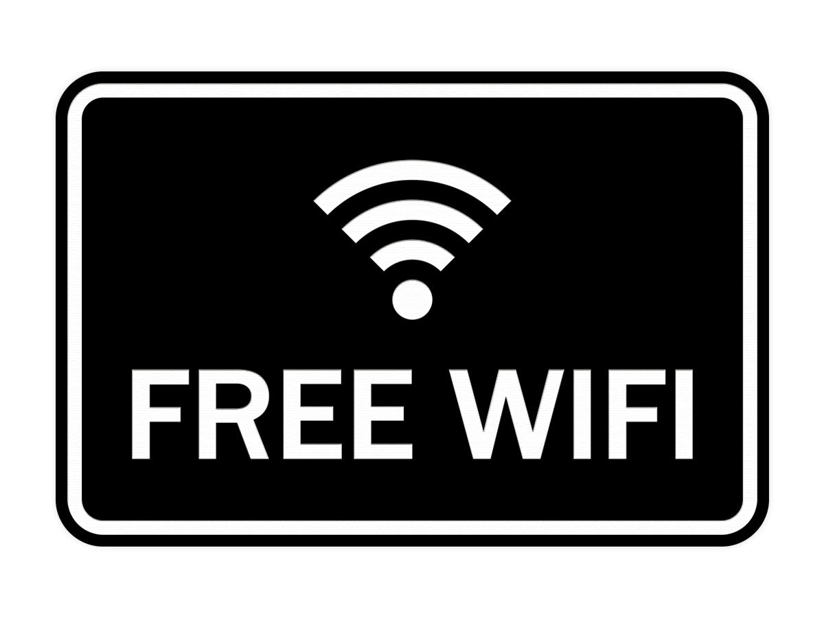 Classic Framed Free Wifi Sign