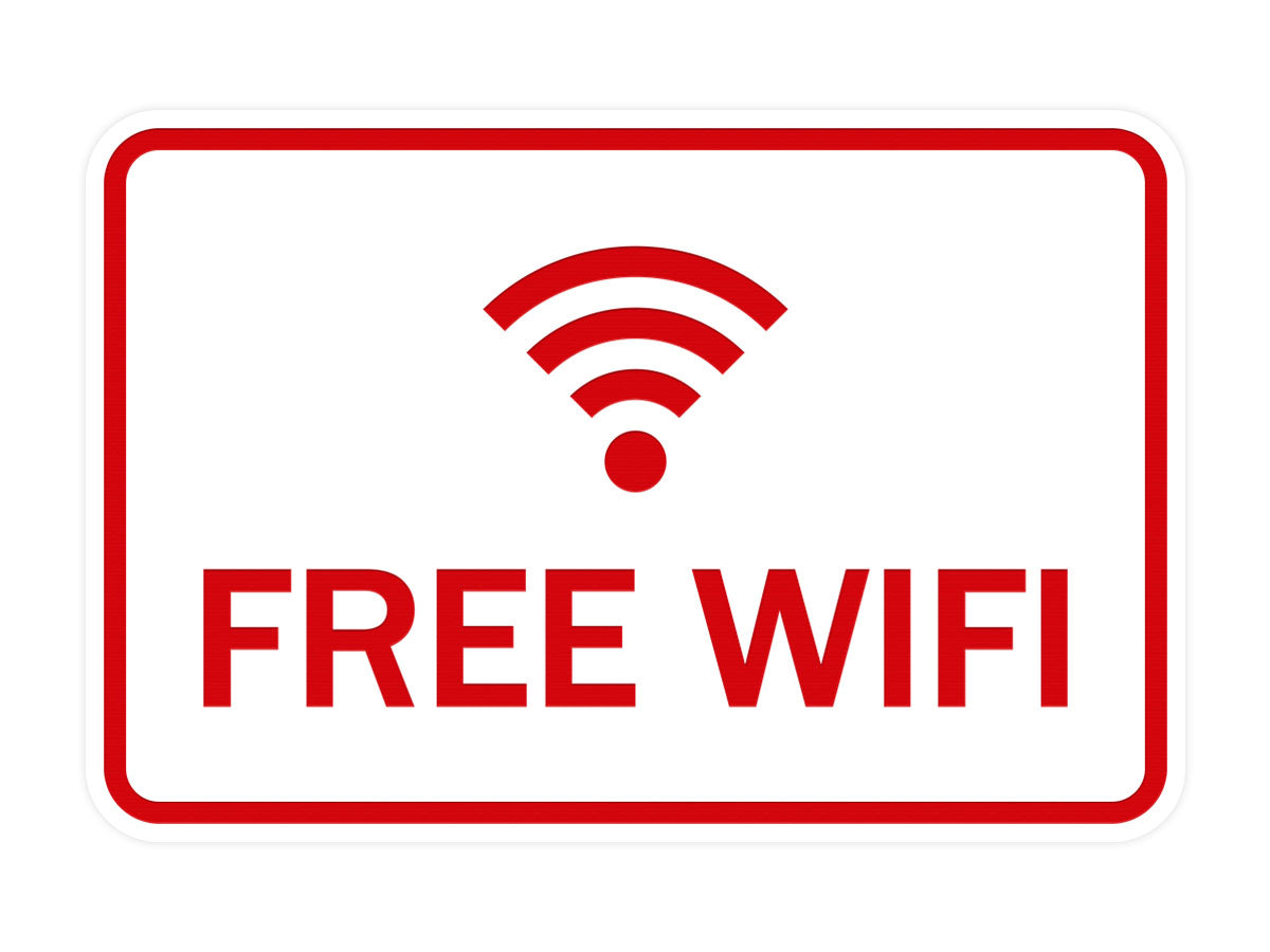 Classic Framed Free Wifi Sign