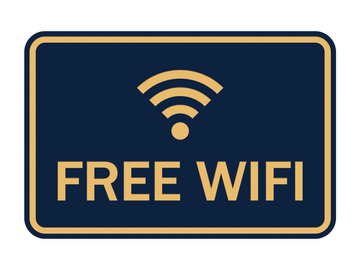 Classic Framed Free Wifi Sign