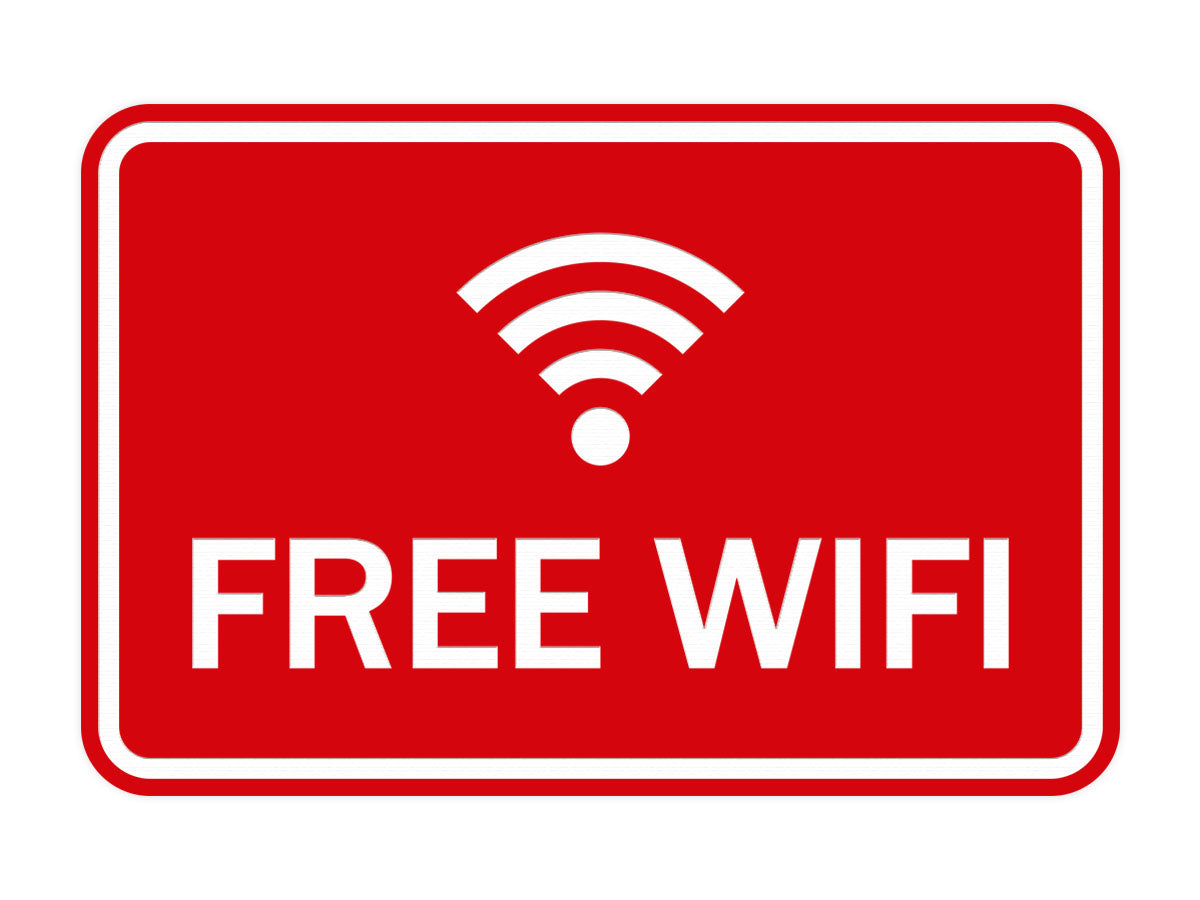 Classic Framed Free Wifi Sign