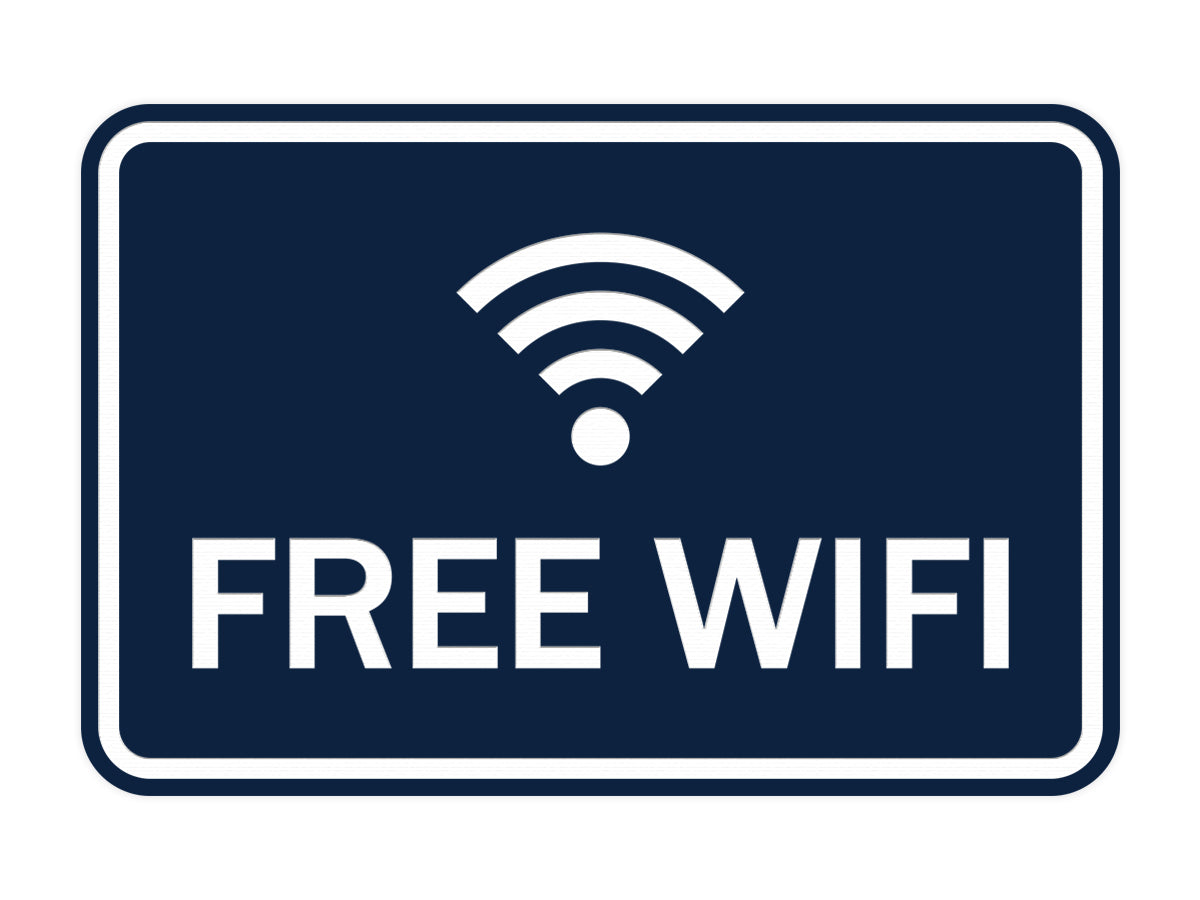 Classic Framed Free Wifi Sign