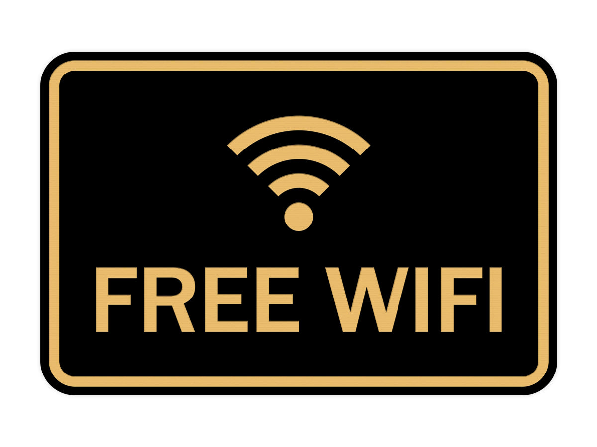Classic Framed Free Wifi Sign