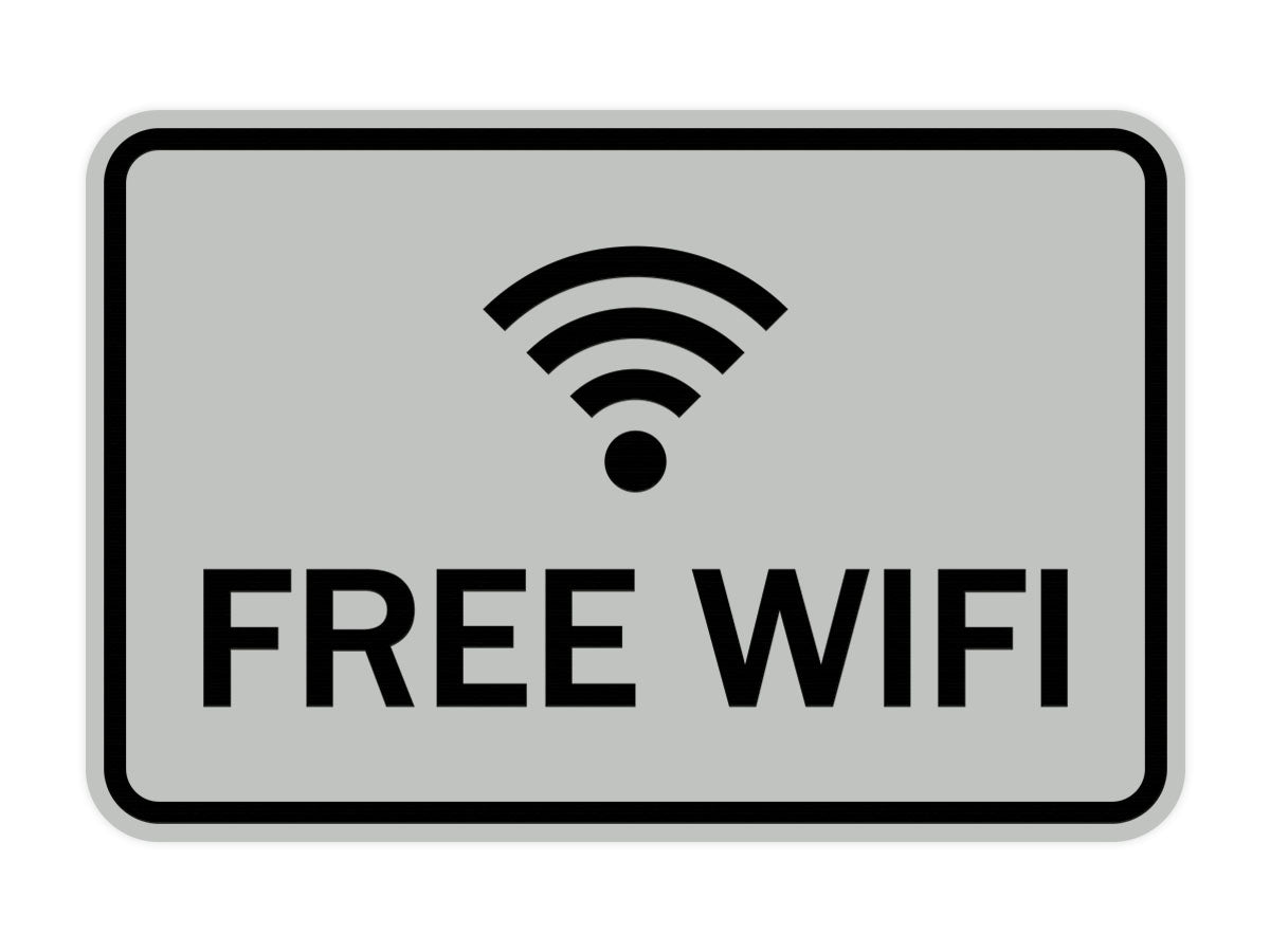 Classic Framed Free Wifi Sign