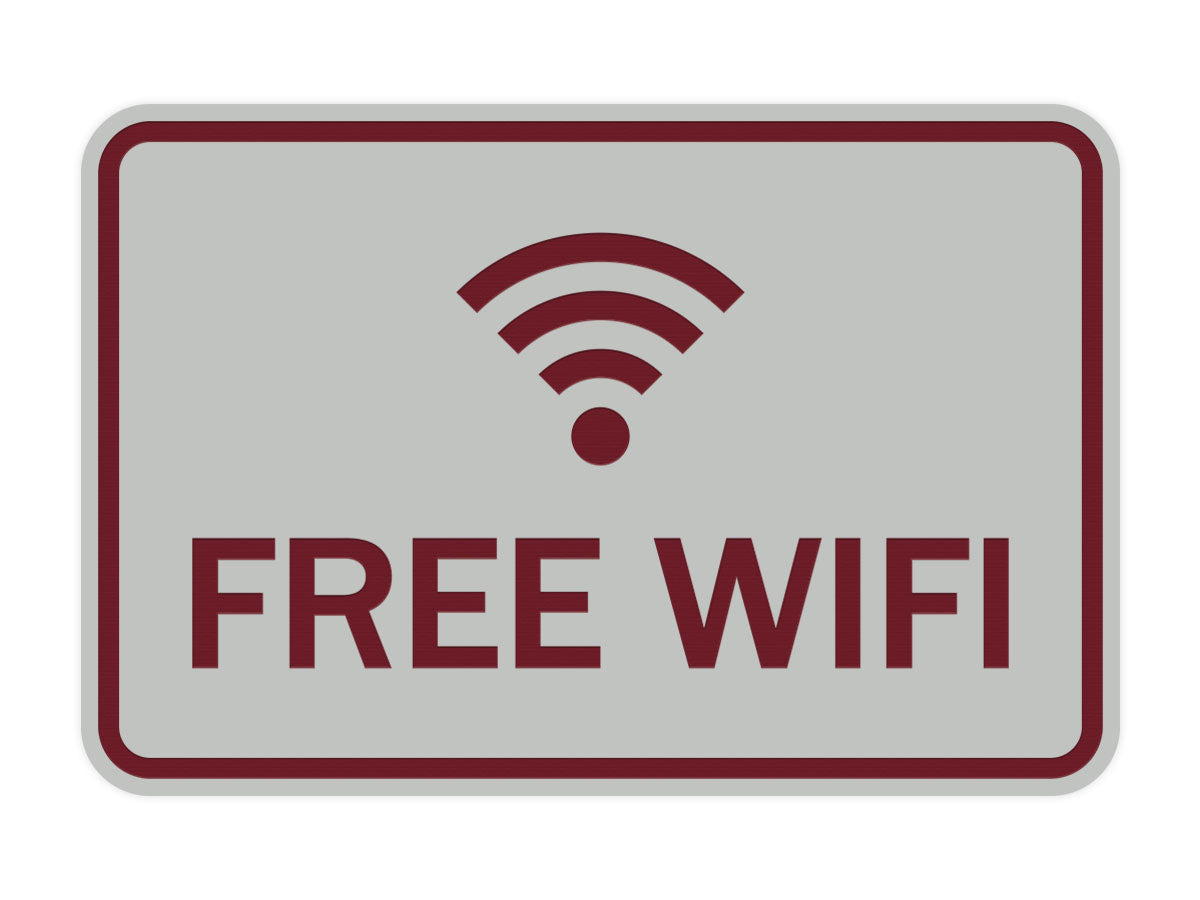 Classic Framed Free Wifi Sign