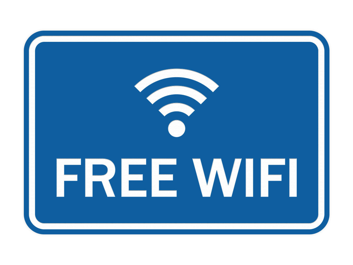 Classic Framed Free Wifi Sign