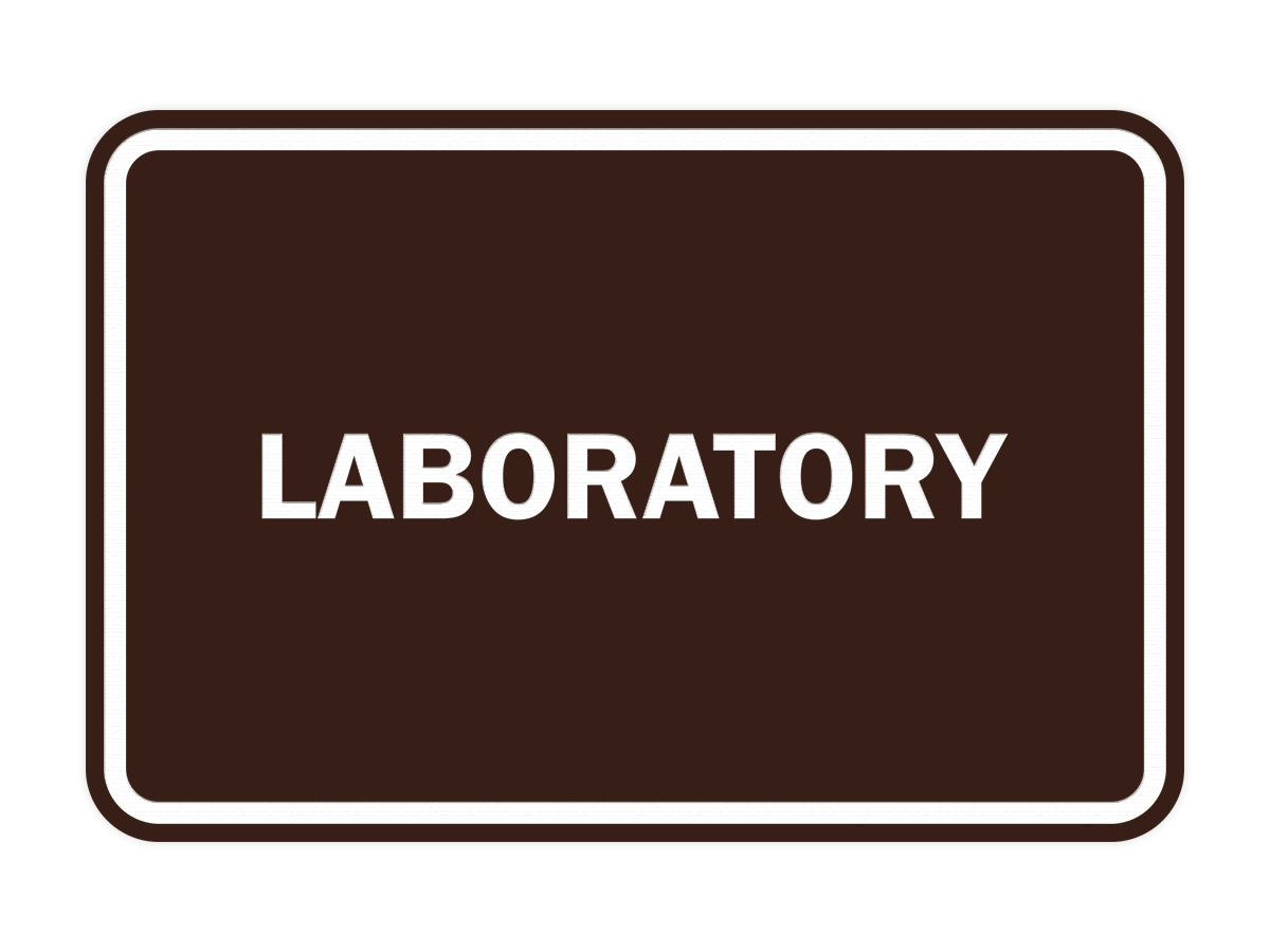 Classic Framed Laboratory Sign
