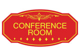 Red / Yellow Victorian Conference Room Sign