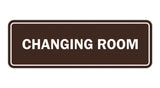Dark Brown Signs ByLITA Standard Changing Room Sign
