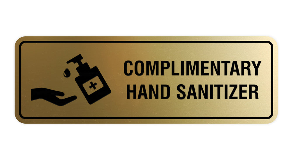 Signs ByLITA Standard Complimentary Hand Sanitizer Sign