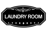 Black Victorian Laundry Room Sign