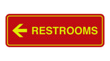 Signs ByLITA Standard RESTROOM (LEFT ARROW) Sign