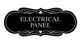 Designer Electrical Panel Sign