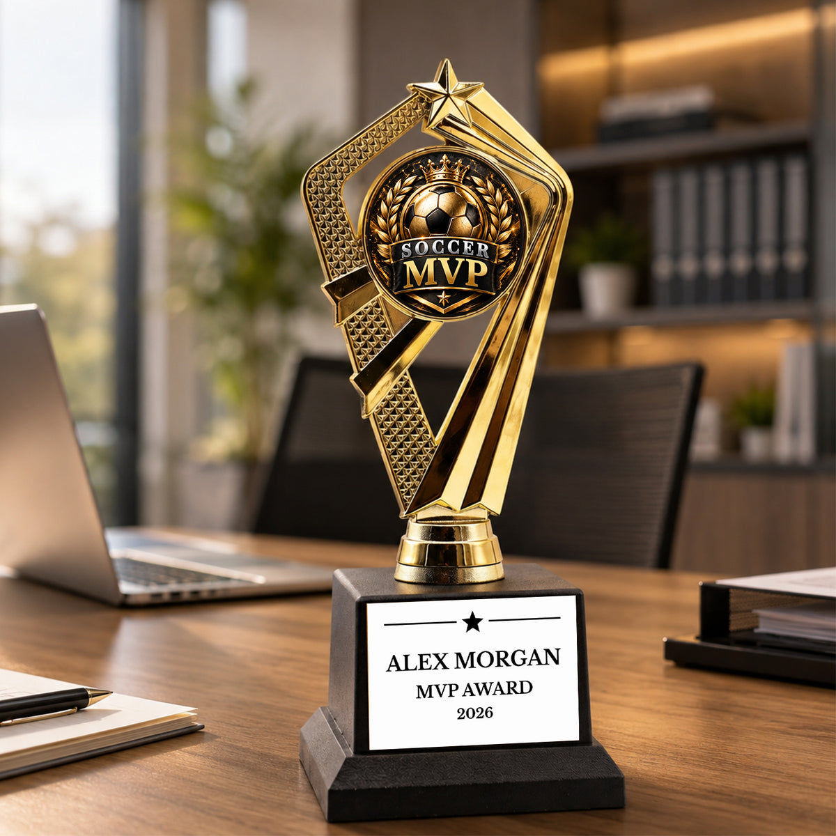 All Quality Soccer Individual Awards Trophies (1 Pack & 3 Packs), Custom Engraved for Your Team