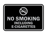 Classic Framed No Smoking Including E-Cigarettes Sign