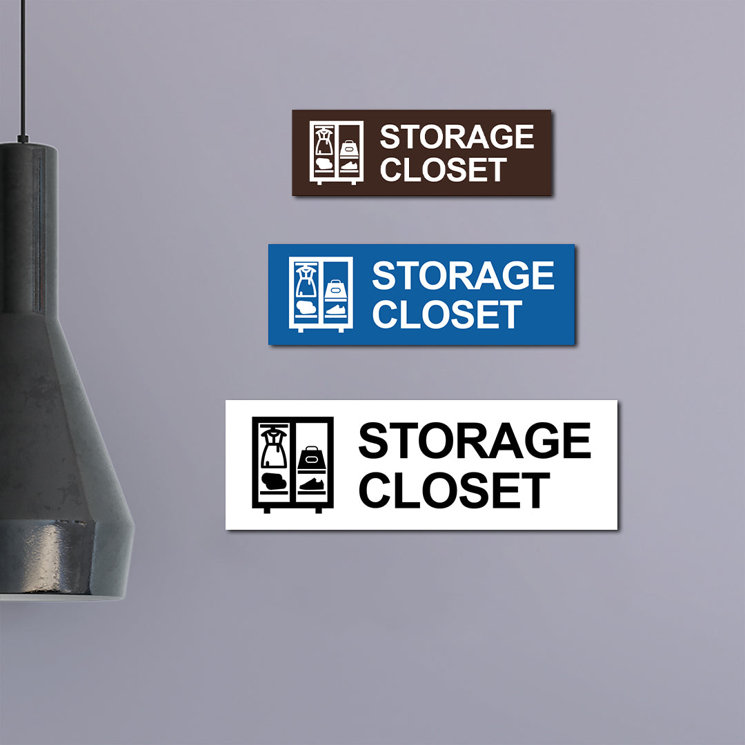 Basic Storage Closet Wall or Door Sign