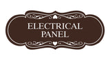 Designer Electrical Panel Sign