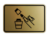 Signs ByLITA Classic Framed Nail Polisher Graphic Wall or Door Sign
