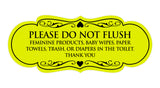 Designer Please Do Not Flush Etiqutte Sign