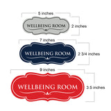 Signs ByLITA Designer Wellbeing Room Elegant Design Clear Messaging Durable Construction Easy Installation Wall or Door Sign