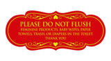 Designer Please Do Not Flush Etiqutte Sign