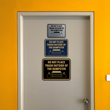 Signs ByLITA Classic Framed Do Not Place Trash Outside Of The Dumpster Wall or Door Sign