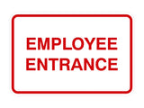 Classic Framed Employee Entrance Sign