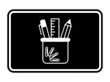 Signs ByLITA Classic Framed Office Stationary Graphic Wall or Door Sign