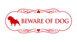 Designer Beware of Dog Sign