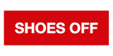 Basic Shoes Off Sign