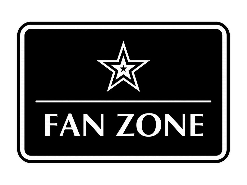 Signs ByLITA Classic Framed Fan Zone Wall or Door Sign – Pacific Sign ...