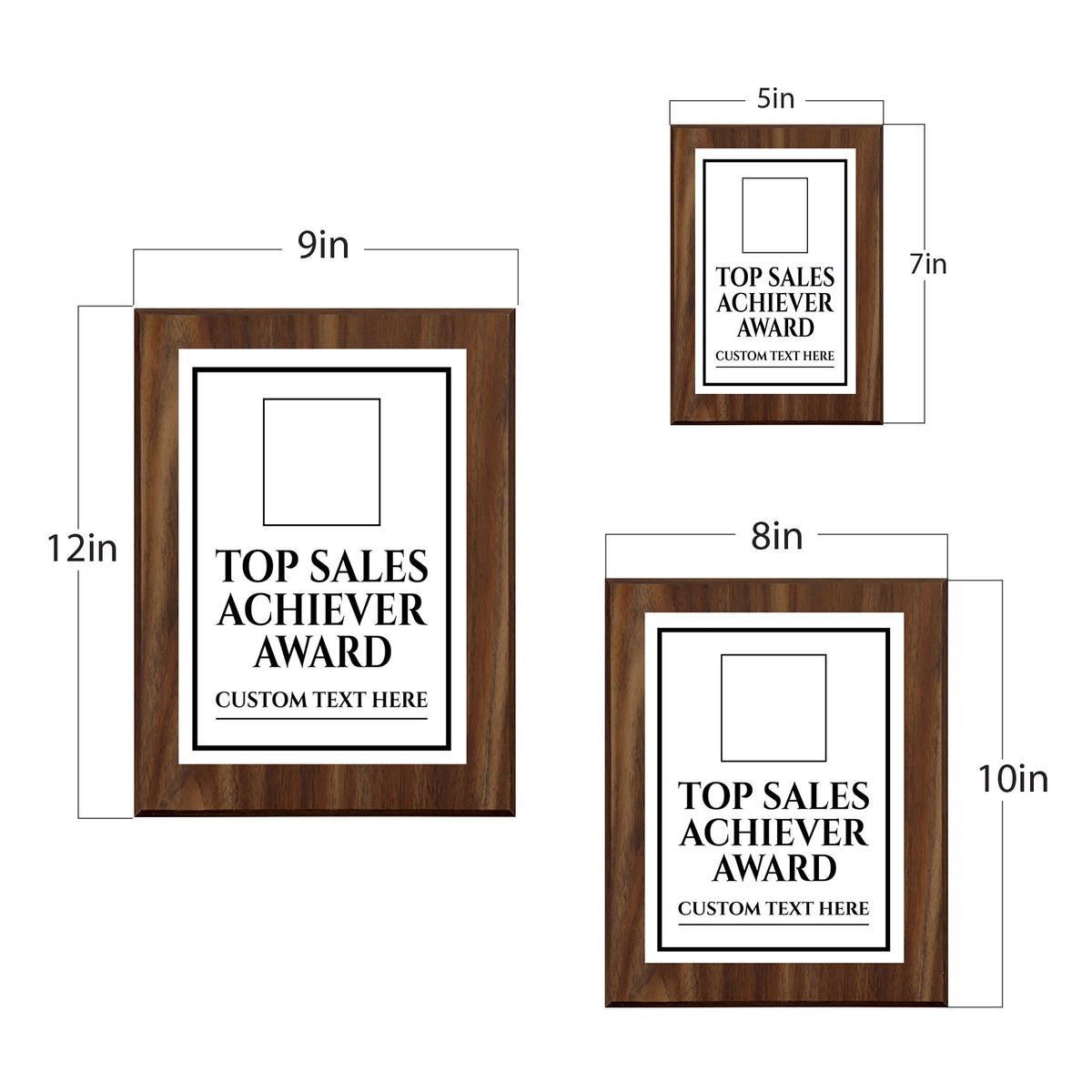 Top Sales Achiever Award Personalized (Wooden) Wall Plaque With Easel Acrylic Stand | Workplace Recognition Ceremonies Award Plaques