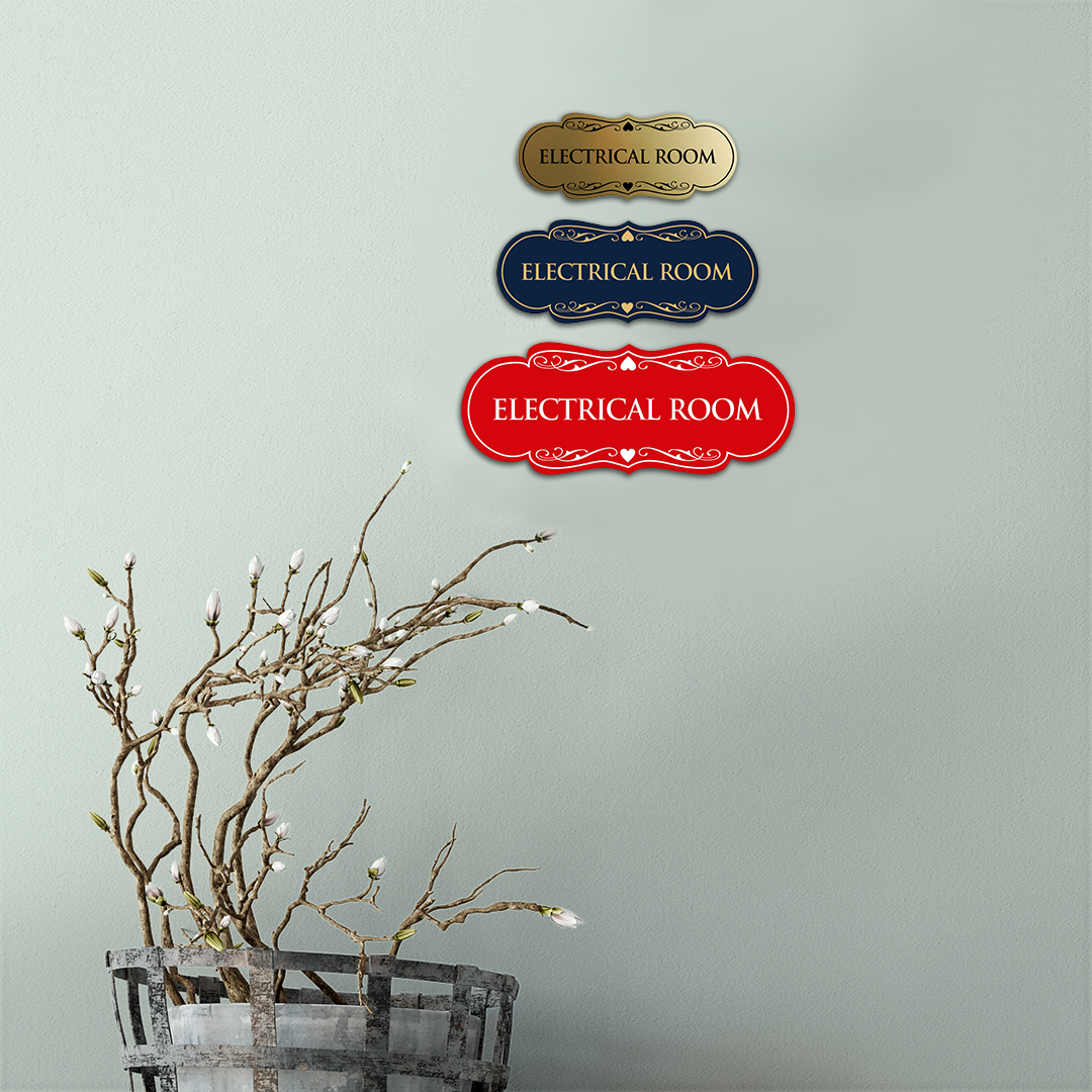 Designer Electrical Room Sign