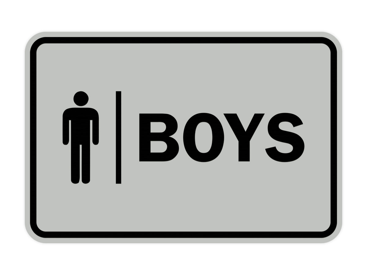 Classic Boys (male bathroom icon) Sign