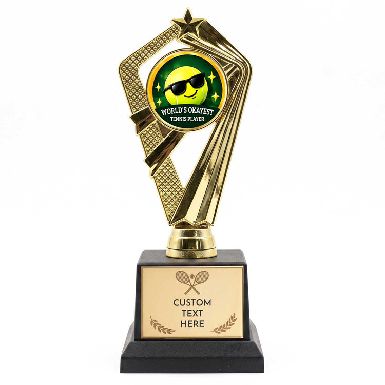 Funny Tennis Trophy Awards - Gag Gifts for Tennis Players - Custom Engraved