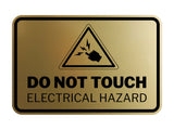 Signs ByLITA Classic Framed Do Not Touch Electrical Hazard Durable ABS Plastic Laser Engraved Easy Installation Wall or Door Sign