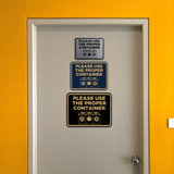 Signs ByLITA Classic Framed Please Use The Proper Container Wall or Door Sign