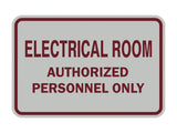 Classic Framed ELECTRICAL ROOM AUTHORIZED PERSONNEL ONLY Sign