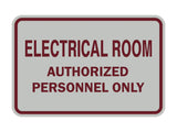 Classic Framed ELECTRICAL ROOM AUTHORIZED PERSONNEL ONLY Sign