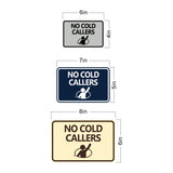 Classic Framed No Cold Callers Wall or Door Sign
