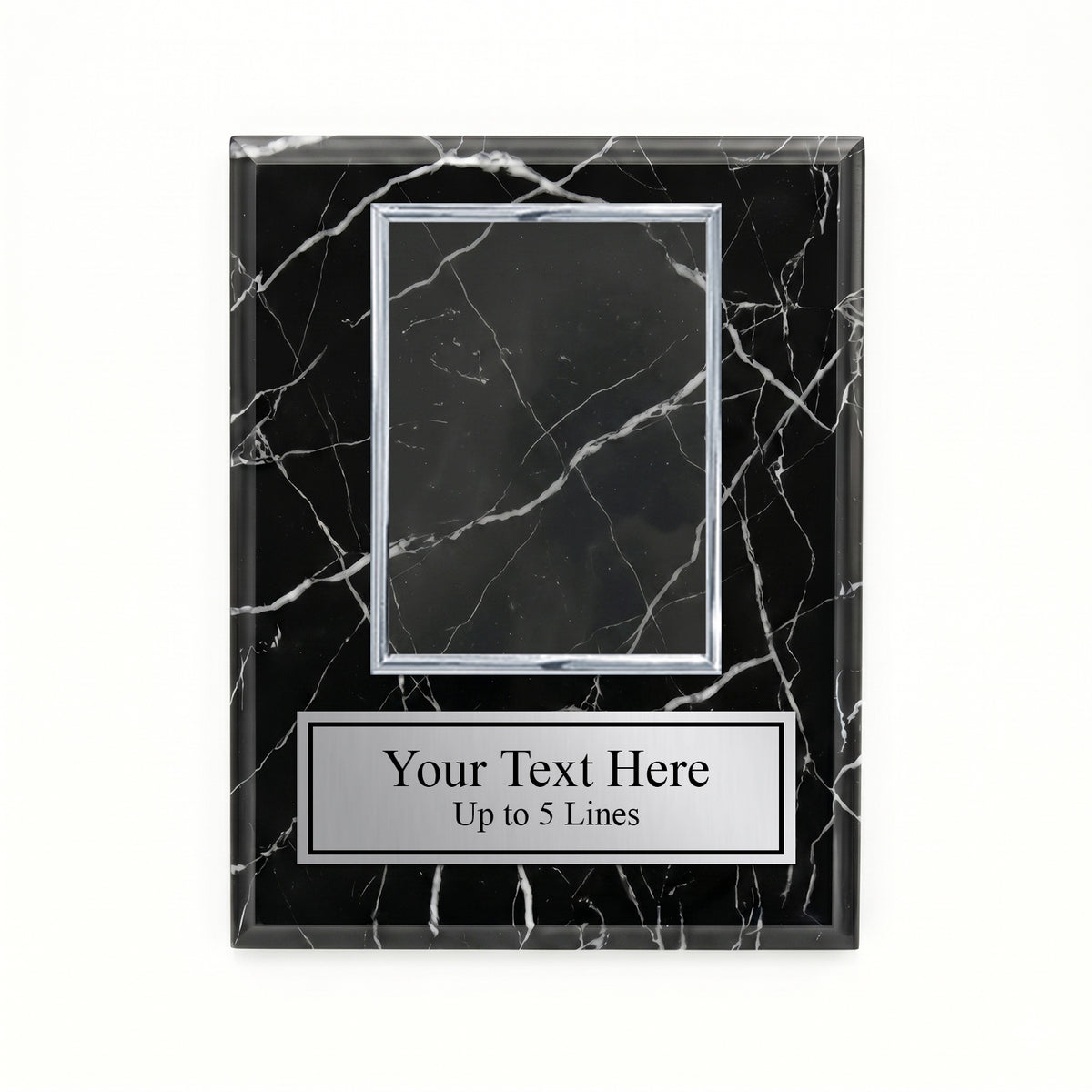 Personalized Award & Recognition Marble Effect Wall Plaques, Custom Plaques with Optional Easel Stand for Ceremonies, Achievements & Tributes