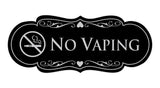 Designer No Vaping Sign