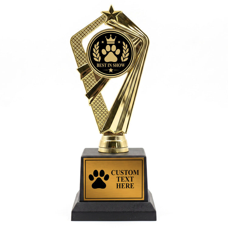 Gaucho Goods Best in Show Trophy, Custom Engraved Pet Award — Personalized Best in Show Award for Dog & Pet Shows