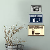 Classic Framed Computer Room Wall or Door Sign