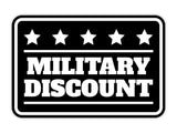 Signs ByLITA Classic Framed Military Discount Wall or Door Sign