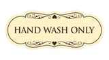 Designer Hand Wash Only Sign