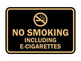 Classic Framed No Smoking Including E-Cigarettes Sign