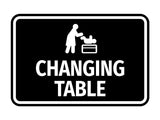 Signs ByLITA Classic Framed Changing Table Wall or Door Sign