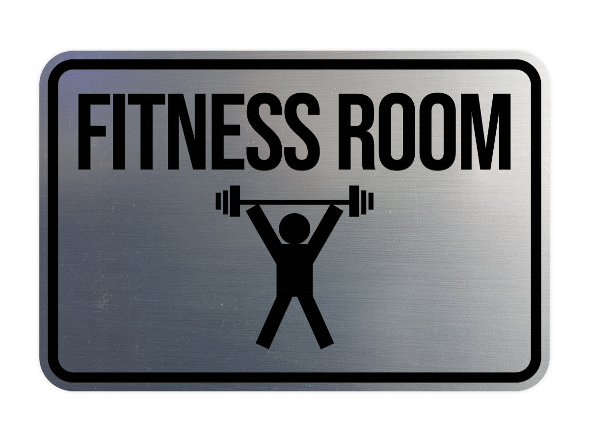 Classic Framed Fitness Room Wall or Door Sign