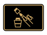 Signs ByLITA Classic Framed Nail Polisher Graphic Wall or Door Sign