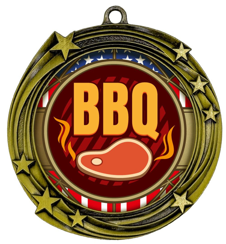 All Quality Stars Design BBQ Medal | Competition | High Quality Metal Medal - 1st, 2nd, 3rd Place
